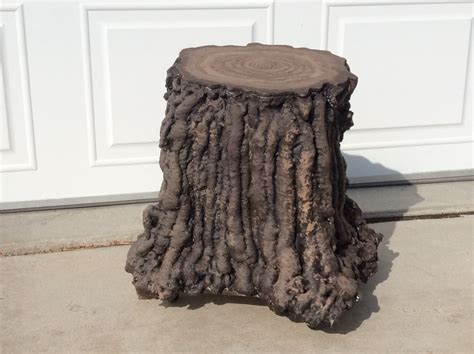 faux tree stumps.